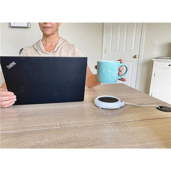 Evelots Desktop Electric Mug Warmer-Coffee/Tea/Cocoa/Soup-Scented Candles-Hot - Picture 2 of 6